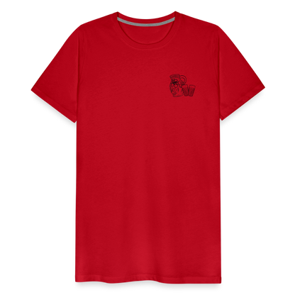 Bembel mit Gläsern - Hessisch Mundart - Männer Premium T-Shirt - by Artful Alchemist