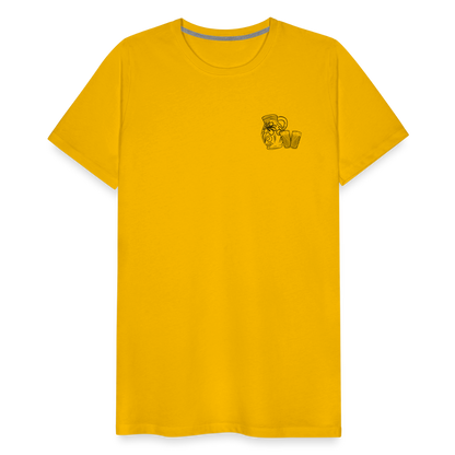 Bembel mit Gläsern - Hessisch Mundart - Männer Premium T-Shirt - by Artful Alchemist