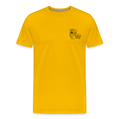 Bembel mit Gläsern - Hessisch Mundart - Männer Premium T-Shirt - by Artful Alchemist