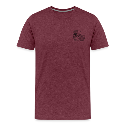 Bembel mit Gläsern - Hessisch Mundart - Männer Premium T-Shirt - by Artful Alchemist