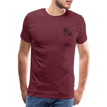 Bembel mit Gläsern - Hessisch Mundart - Männer Premium T-Shirt - by Artful Alchemist