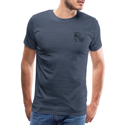 Bembel mit Gläsern - Hessisch Mundart - Männer Premium T-Shirt - by Artful Alchemist