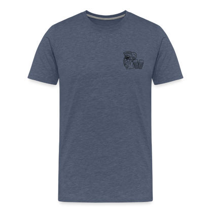 Bembel mit Gläsern - Hessisch Mundart - Männer Premium T-Shirt - by Artful Alchemist