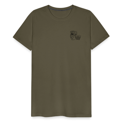 Bembel mit Gläsern - Hessisch Mundart - Männer Premium T-Shirt - by Artful Alchemist