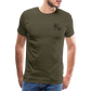 Bembel mit Gläsern  - Hessisch Mundart - Männer Premium T-Shirt - Khaki