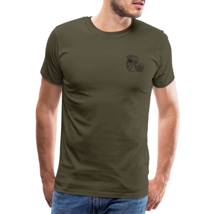 Bembel mit Gläsern - Hessisch Mundart - Männer Premium T-Shirt - by Artful Alchemist