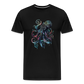 Cooler Wasserfarben Aquarell Oktopus  - Männer Premium T-Shirt - Schwarz