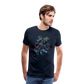 Cooler Wasserfarben Aquarell Oktopus  - Männer Premium T-Shirt - Navy