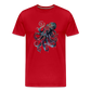 Cooler Wasserfarben Aquarell Oktopus  - Männer Premium T-Shirt - Rot