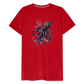 Cooler Wasserfarben Aquarell Oktopus  - Männer Premium T-Shirt - Rot