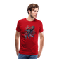 Cooler Wasserfarben Aquarell Oktopus  - Männer Premium T-Shirt - Rot