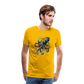 Cooler Wasserfarben Aquarell Oktopus  - Männer Premium T-Shirt - Sonnengelb