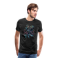 Cooler Wasserfarben Aquarell Oktopus  - Männer Premium T-Shirt - Anthrazit