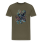 Cooler Wasserfarben Aquarell Oktopus  - Männer Premium T-Shirt - Khaki