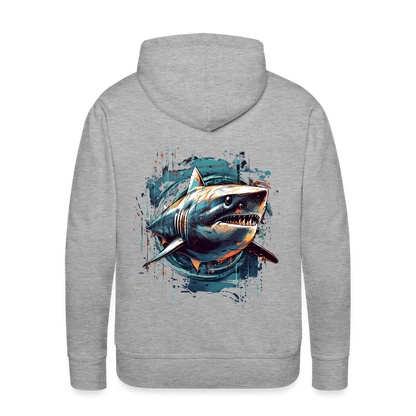 Cooler Retro Hai als Ink Art - Männer Premium Hoodie - by Artful Alchemist