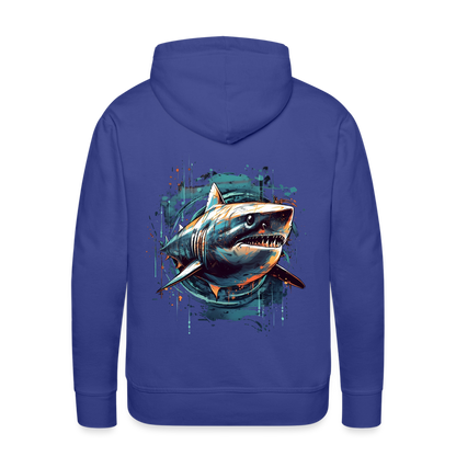 Cooler Retro Hai als Ink Art - Männer Premium Hoodie - by Artful Alchemist