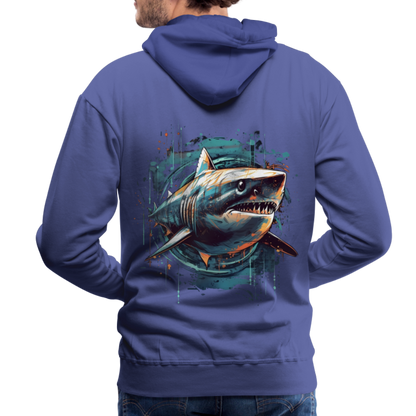 Cooler Retro Hai als Ink Art - Männer Premium Hoodie - by Artful Alchemist