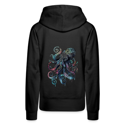 Cooler Wasserfarben Aquarell Oktopus - Frauen Premium Hoodie - by Artful Alchemist