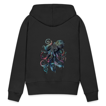 Cooler Wasserfarben Aquarell Oktopus - Frauen Premium Hoodie - by Artful Alchemist