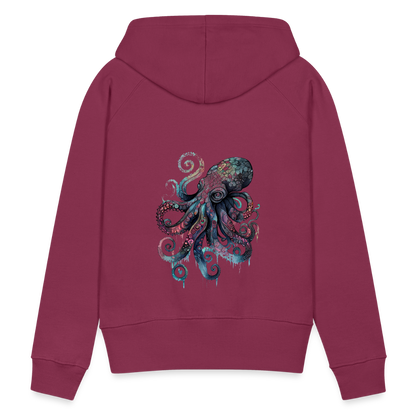 Cooler Wasserfarben Aquarell Oktopus - Frauen Premium Hoodie - by Artful Alchemist