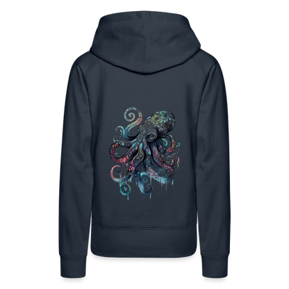Cooler Wasserfarben Aquarell Oktopus - Frauen Premium Hoodie - by Artful Alchemist