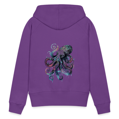 Cooler Wasserfarben Aquarell Oktopus - Frauen Premium Hoodie - by Artful Alchemist