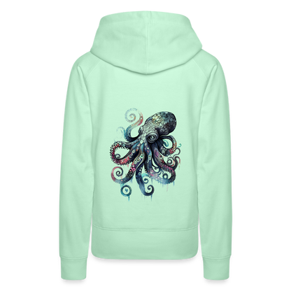 Cooler Wasserfarben Aquarell Oktopus - Frauen Premium Hoodie - by Artful Alchemist