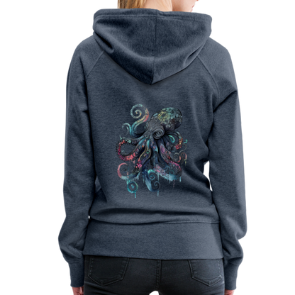 Cooler Wasserfarben Aquarell Oktopus - Frauen Premium Hoodie - by Artful Alchemist