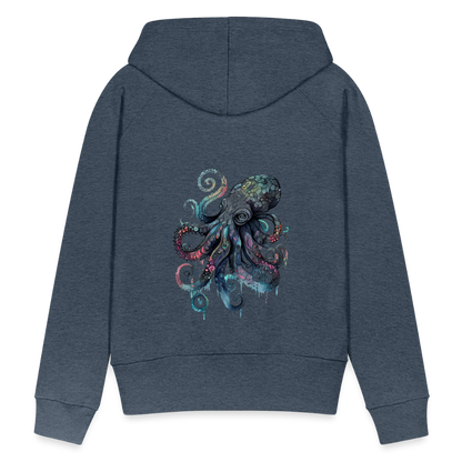 Cooler Wasserfarben Aquarell Oktopus - Frauen Premium Hoodie - by Artful Alchemist