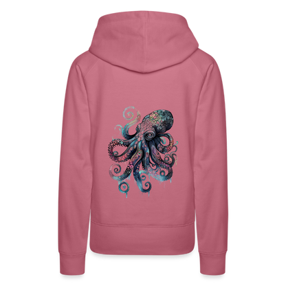 Cooler Wasserfarben Aquarell Oktopus - Frauen Premium Hoodie - by Artful Alchemist