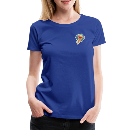 Oranges Sticker Quallen Artwork - Frauen Premium T-Shirt - by Artful Alchemist