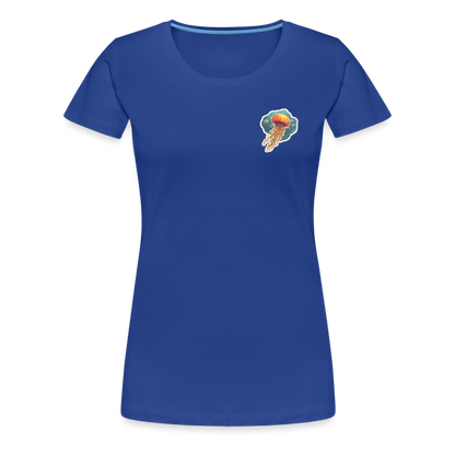 Oranges Sticker Quallen Artwork - Frauen Premium T-Shirt - by Artful Alchemist