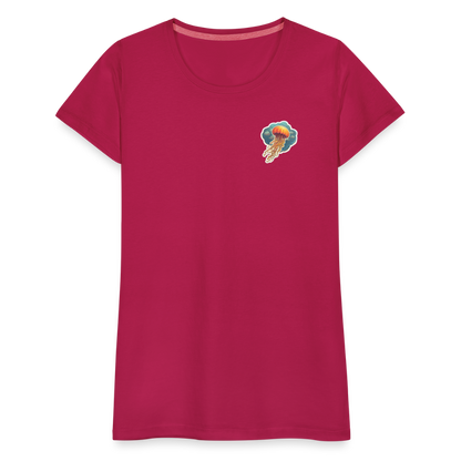 Oranges Sticker Quallen Artwork - Frauen Premium T-Shirt - by Artful Alchemist