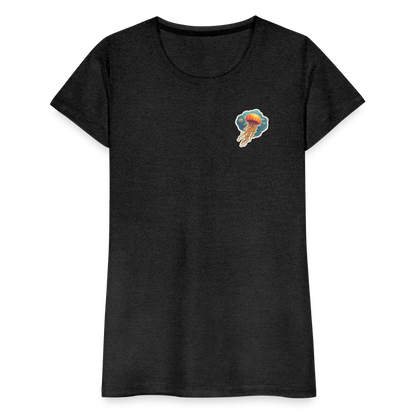 Oranges Sticker Quallen Artwork - Frauen Premium T-Shirt - by Artful Alchemist