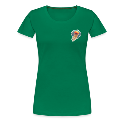 Oranges Sticker Quallen Artwork - Frauen Premium T-Shirt - by Artful Alchemist