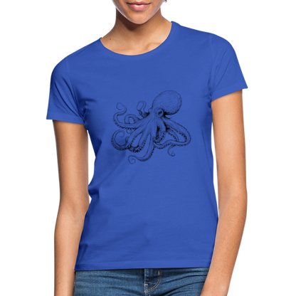 Zarte Oktopus Kraken Illustration in schwarz - Frauen T-Shirt - by Artful Alchemist