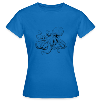Zarte Oktopus Kraken Illustration in schwarz - Frauen T-Shirt - by Artful Alchemist