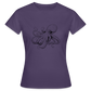 Zarte Oktopus Kraken Illustration in schwarz - Frauen T-Shirt - Dunkellila