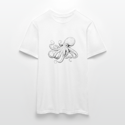 Zarte Oktopus Kraken Illustration in schwarz - Männer T-Shirt - by Artful Alchemist