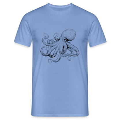 Zarte Oktopus Kraken Illustration in schwarz - Männer T-Shirt - by Artful Alchemist