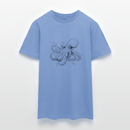Zarte Oktopus Kraken Illustration in schwarz - Männer T-Shirt - by Artful Alchemist