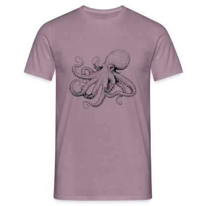 Zarte Oktopus Kraken Illustration in schwarz - Männer T-Shirt - by Artful Alchemist
