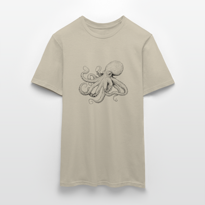 Zarte Oktopus Kraken Illustration in schwarz - Männer T-Shirt - by Artful Alchemist