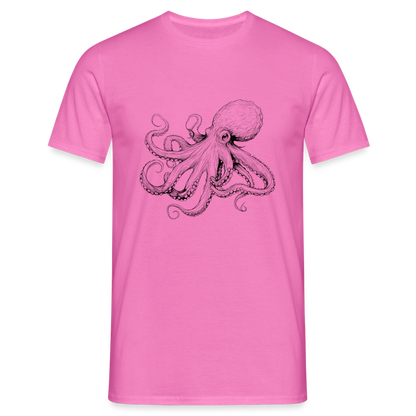 Zarte Oktopus Kraken Illustration in schwarz - Männer T-Shirt - by Artful Alchemist