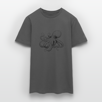 Zarte Oktopus Kraken Illustration in schwarz - Männer T-Shirt - by Artful Alchemist