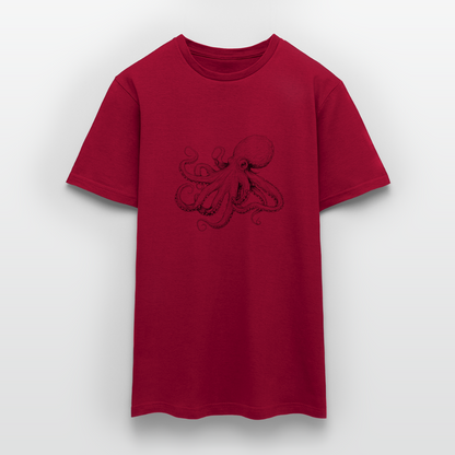 Zarte Oktopus Kraken Illustration in schwarz - Männer T-Shirt - by Artful Alchemist