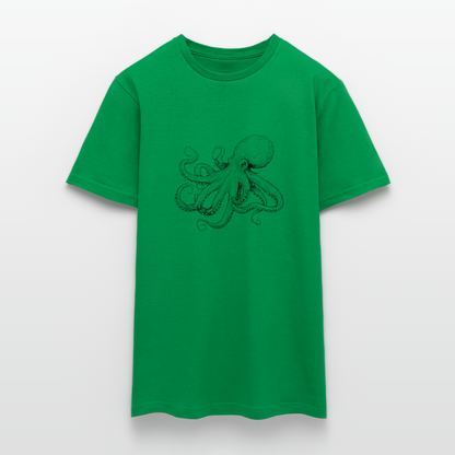 Zarte Oktopus Kraken Illustration in schwarz - Männer T-Shirt - by Artful Alchemist