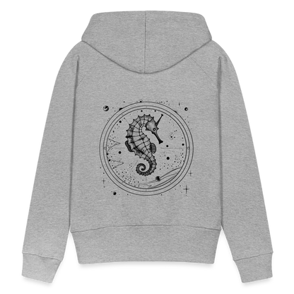 Vintage Weltraum Nautik Design Seepferd - Frauen Premium Hoodie - by Artful Alchemist