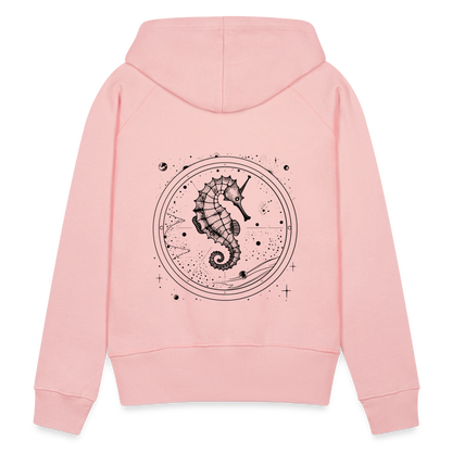 Vintage Weltraum Nautik Design Seepferd - Frauen Premium Hoodie - by Artful Alchemist