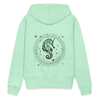 Vintage Weltraum Nautik Design Seepferd - Frauen Premium Hoodie - by Artful Alchemist